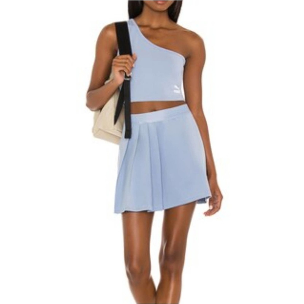 Puma Classics Asymmetric Skirt Forever Blue Size Large - Picture 5 of 5